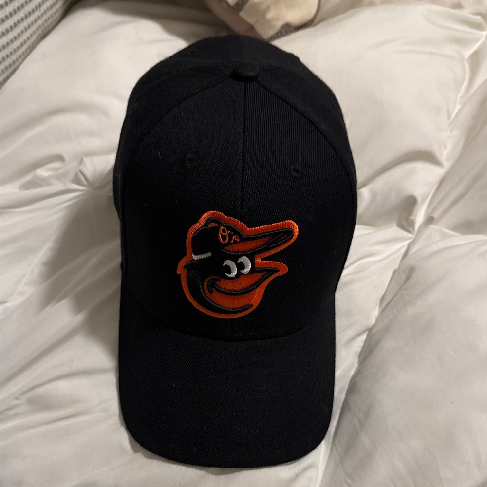 Black and Orange Orioles Logo Cap